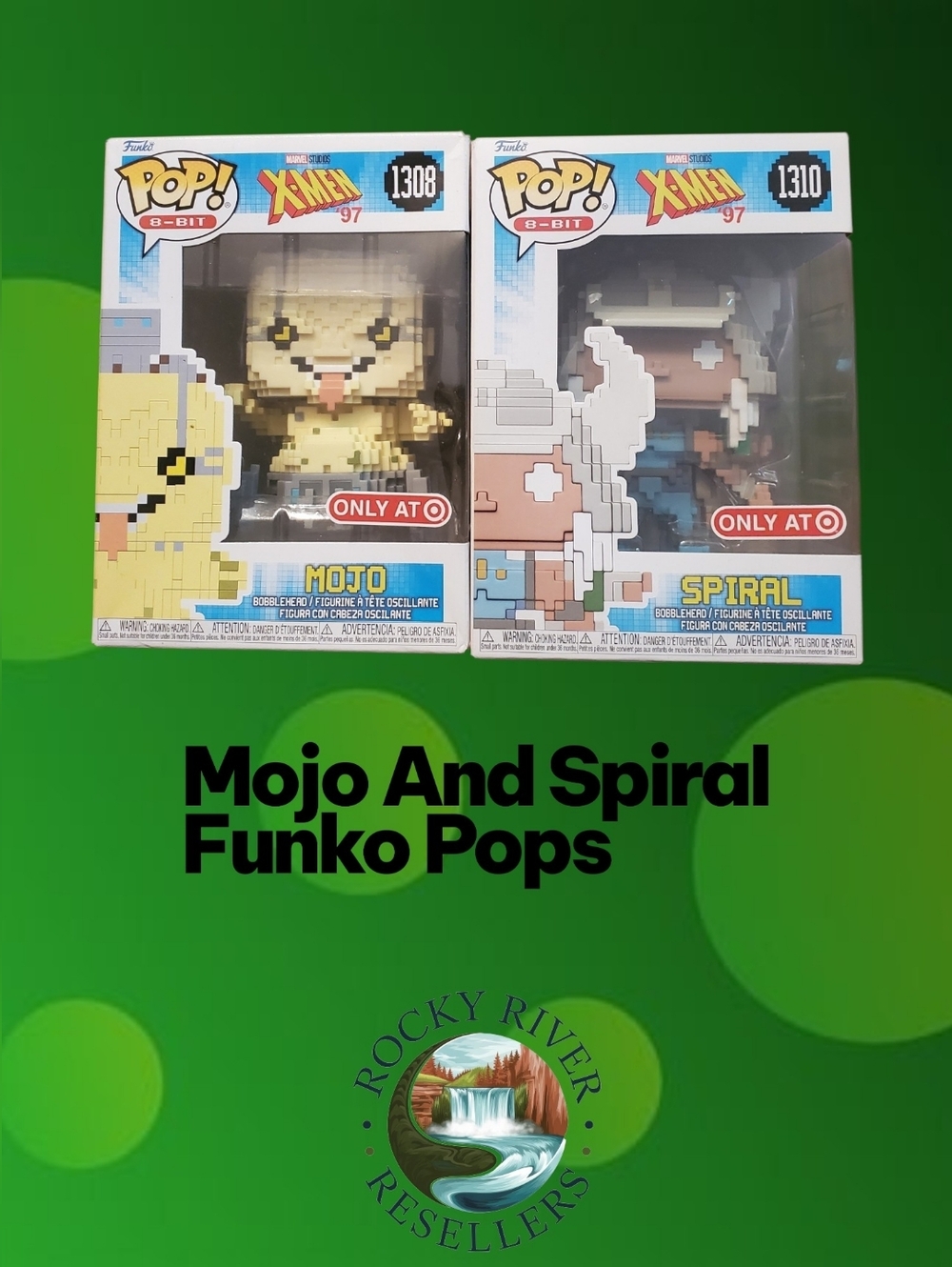 Spiral (1310) And Mojo (1308) | 8 Bit | Funko Pops | Marvel XMen '97 | RRR Toys